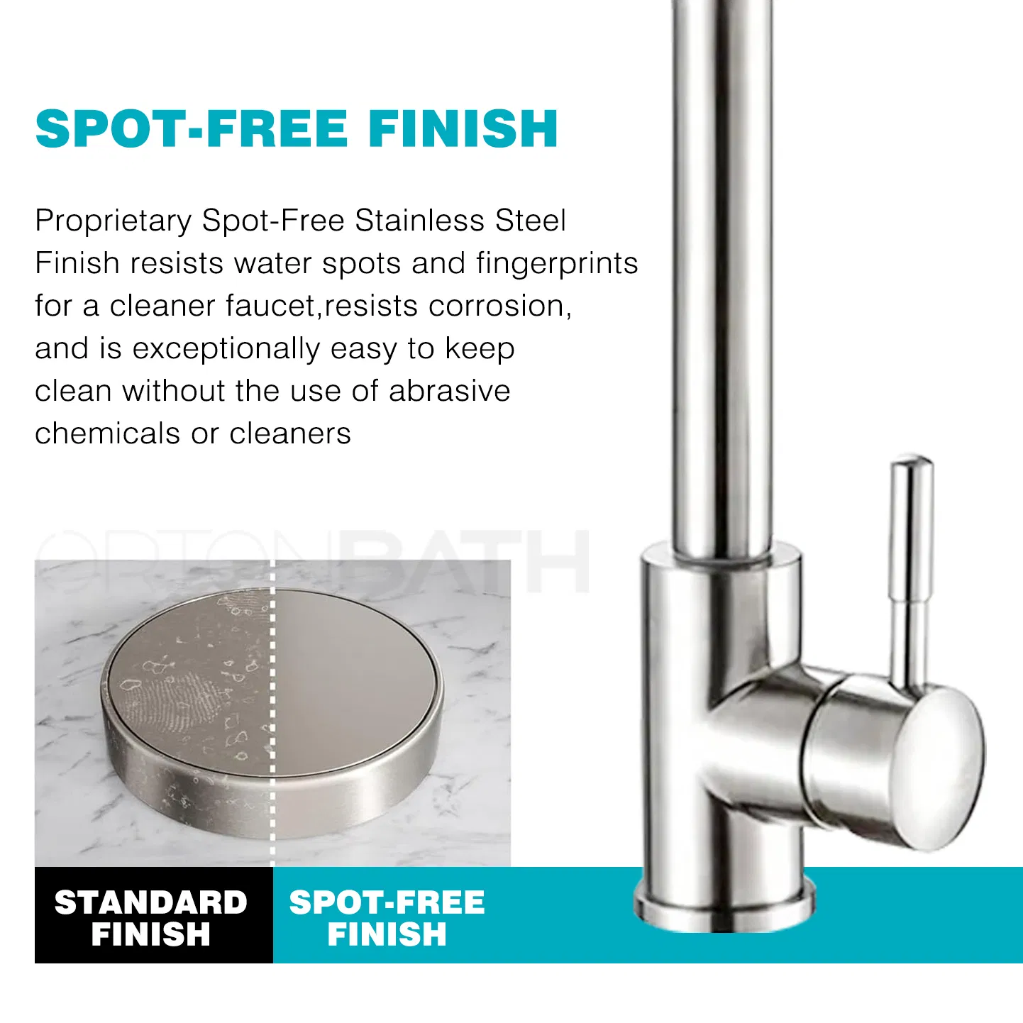 Ortonbath Pot Filler Faucet for Hot Cold Water Folding Kitchen Faucet Black Wall Mount Commercial Restaurant Faucet Brass 3 Handles 2 Hole Double Joint Swivel