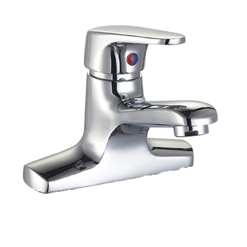 Deck Mounted 2 Holes Single Lever Wash Basin Mixer