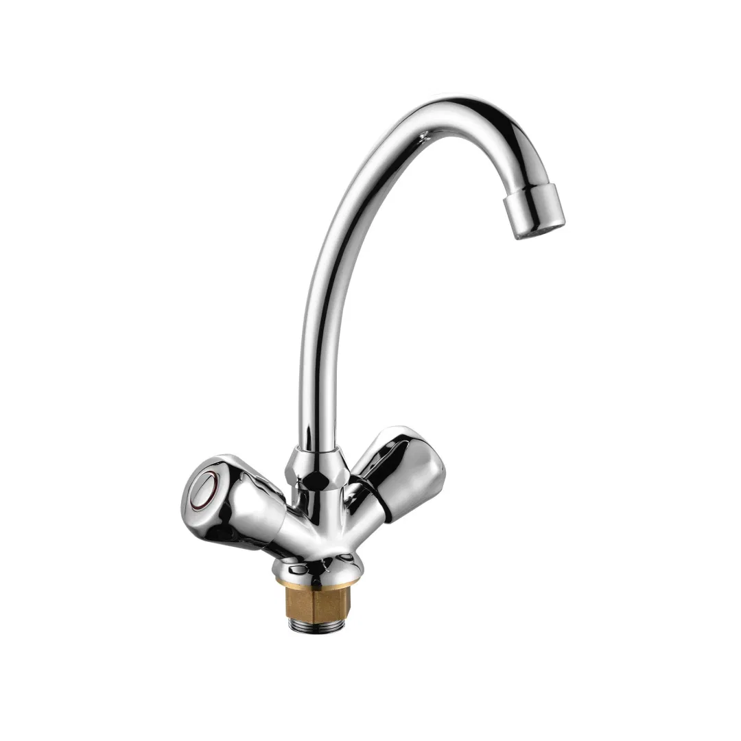 Modern Brass Bridge Single Handle Kitchen Faucet Mixer