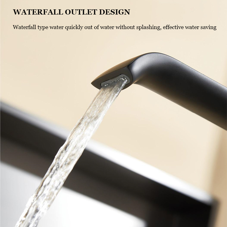 Sanipro Luxury Waterfall Bath Tub Faucets Floor Stand Freestanding Bathtub Filler Mixer Taps Brass Bathroom Shower Faucet Set