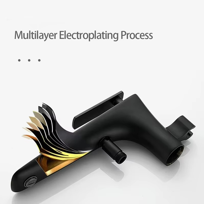 Brass Bathroom Bathtub Faucet with Manual Shower Freestanding Bathtub Faucet