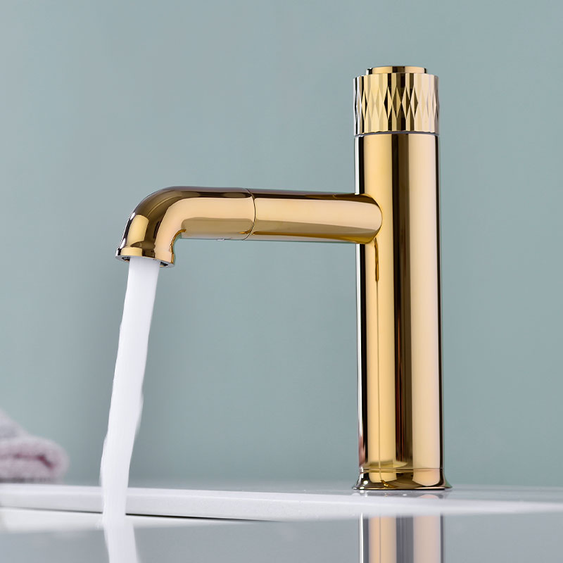 Brushed Nickel Gold Brass Finish 360° Swivel Spout Bathroom Basin Faucet