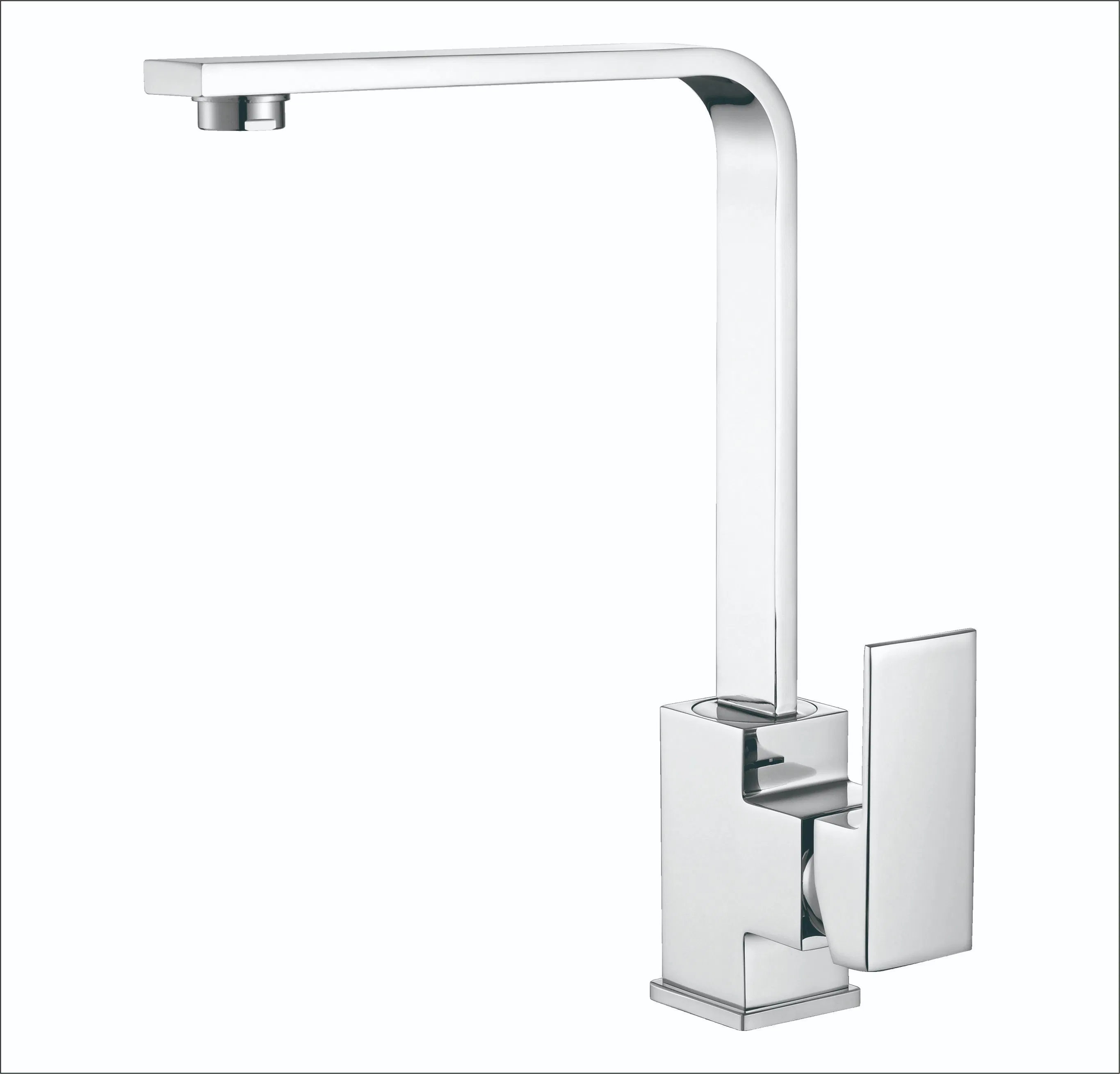 Matte Black Deck Mounted Brass Sink Mixer High Quality Kitchen Faucet7332332b