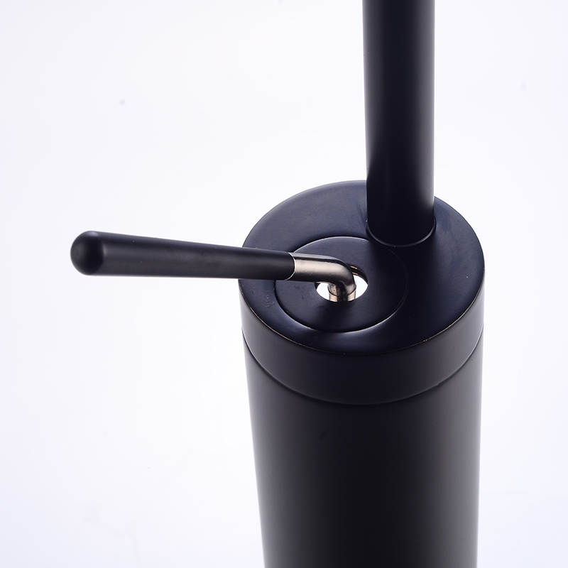 Morden Black Faucet Tap Bathroom Sink Faucet Single Handle Hole Deck Mounted Wash Hot Cold Mixer Tap Wash Basin Mixer