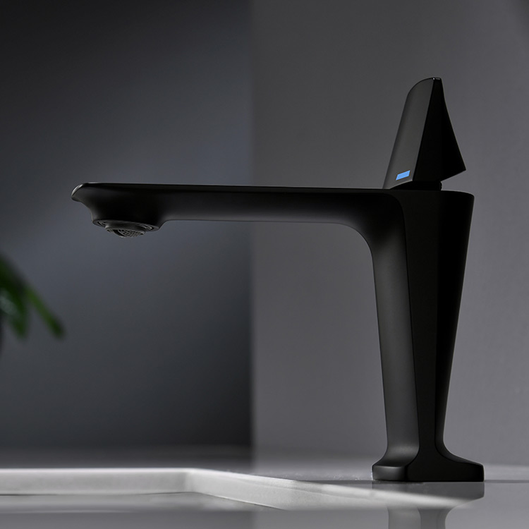 Matte Black Single Handle Bathroom Faucet Wash Basin Mixer Tap Sanitary Wares Basin Faucet