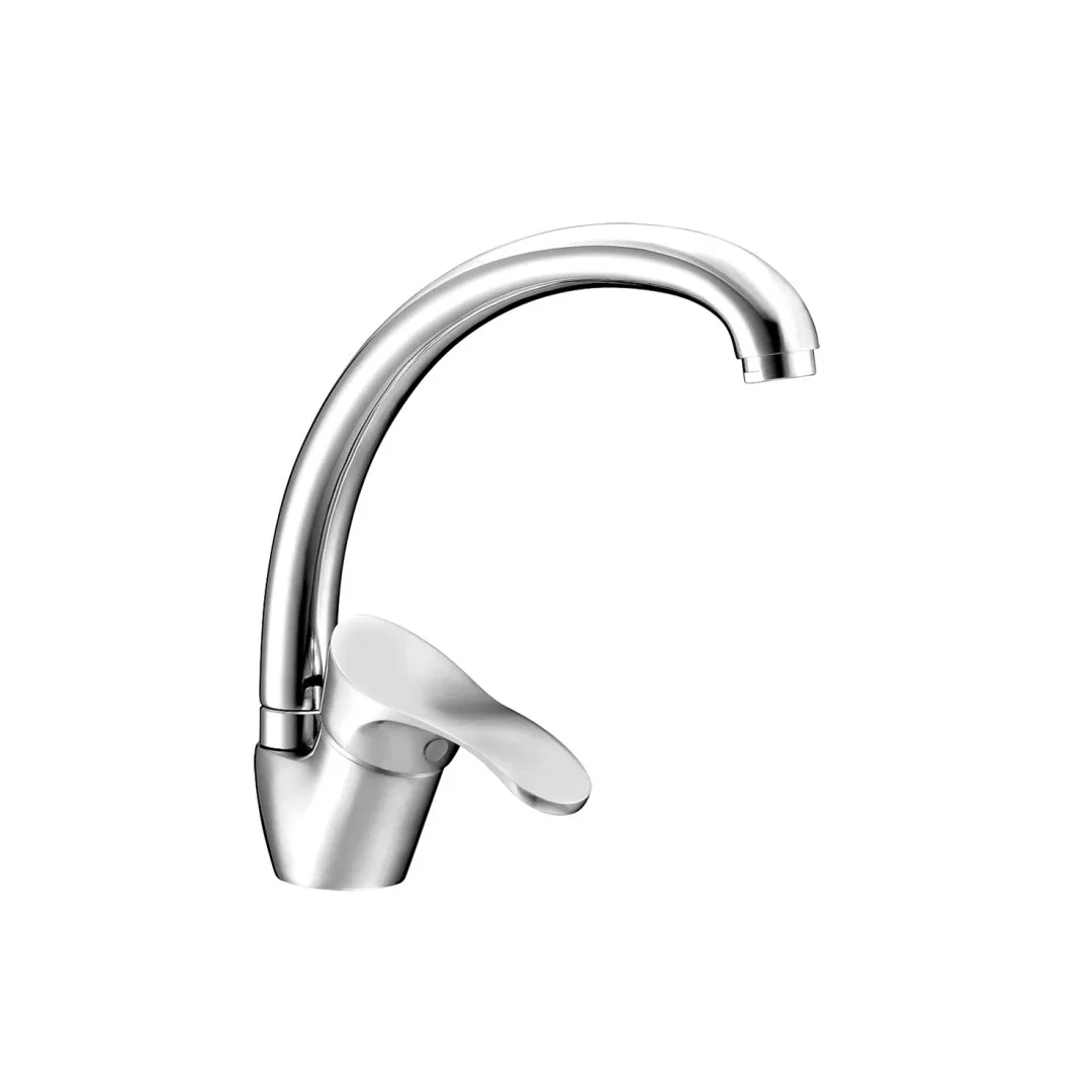 Modern Brass Bridge Single Handle Kitchen Faucet Mixer