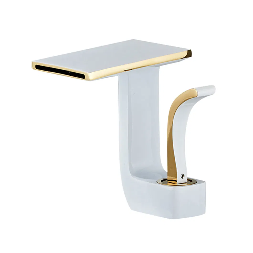 Stylish Deck Mounted Basin Mixer for Contemporary Bathrooms