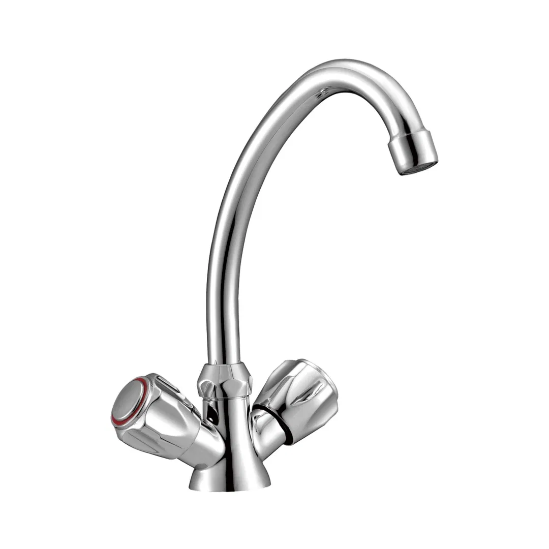 Modern Brass Bridge Single Handle Kitchen Faucet Mixer