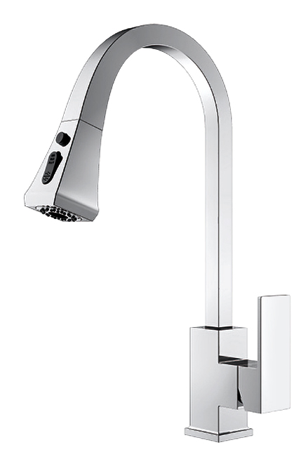 Plumbing Chrome, Brushed Nickel, Matt Black, Brushed Gold H59 Brass Kitchen Faucet