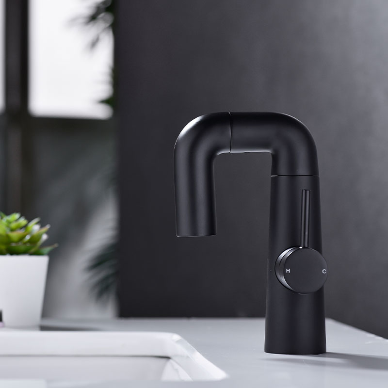 OEM Customized Deck Mounted Washroom Washbasin Bathroom Basin Faucets Tap Hot Cold Mixer