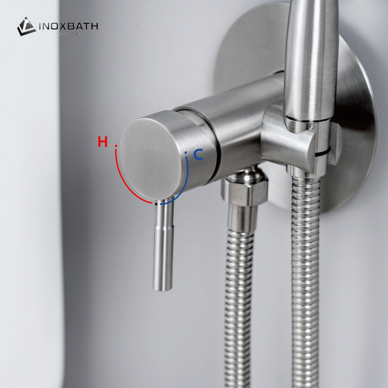 Stainless Steel Bidet Spray Shattaf Handheld Bidet Health Faucet Rustproof Hygienic Surface