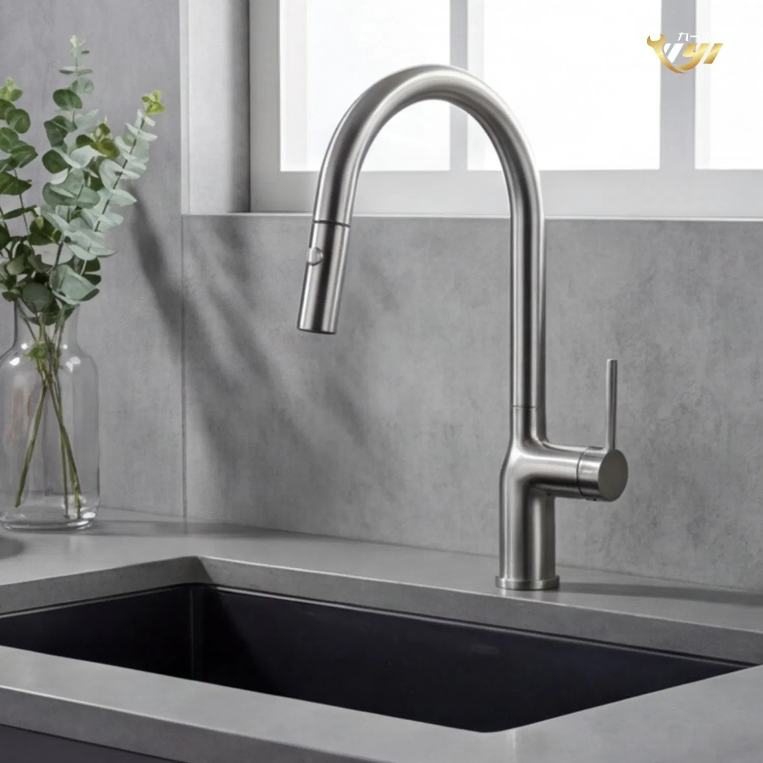 Classic Style Bridge Stainless Steel Kitchen Faucet for Country-Chic Home Kitchens