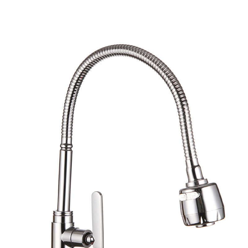 Sanitary Ware Splash-Proof Spring-Loaded Kitchen Sink Brushed Nickel Mixer Water Tap Faucet