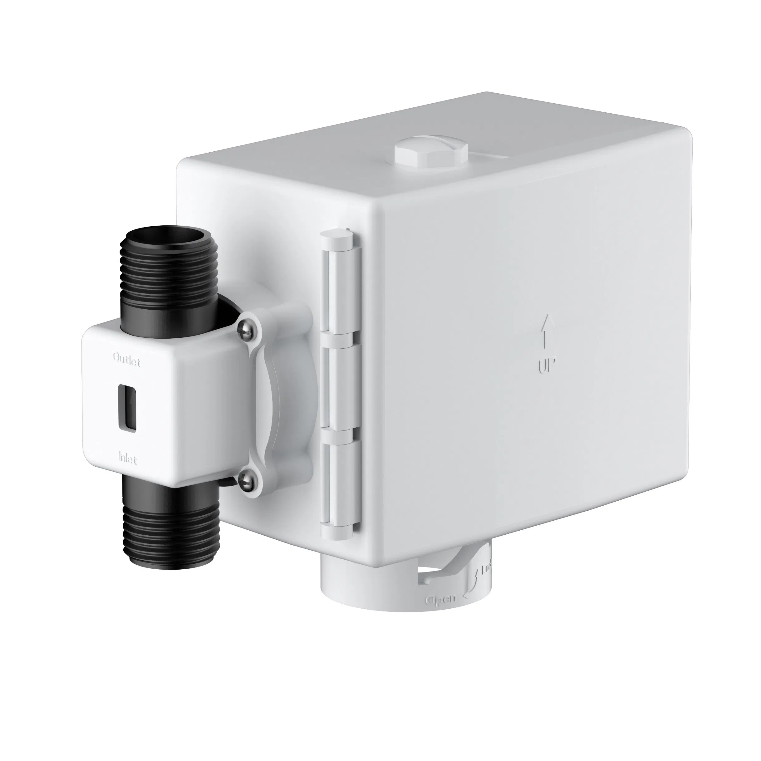 Wall Mounted Sensor Faucet with Hot and Cold Water Adjustment