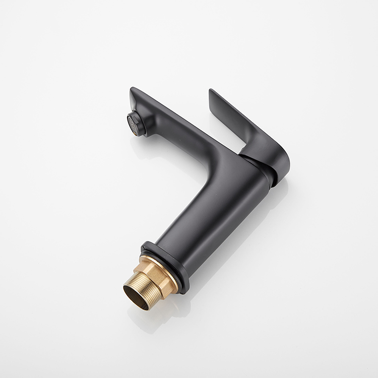 Huadiao Contemporary Luxury Black Matte Basin Mixer Lavatory Faucet Tap