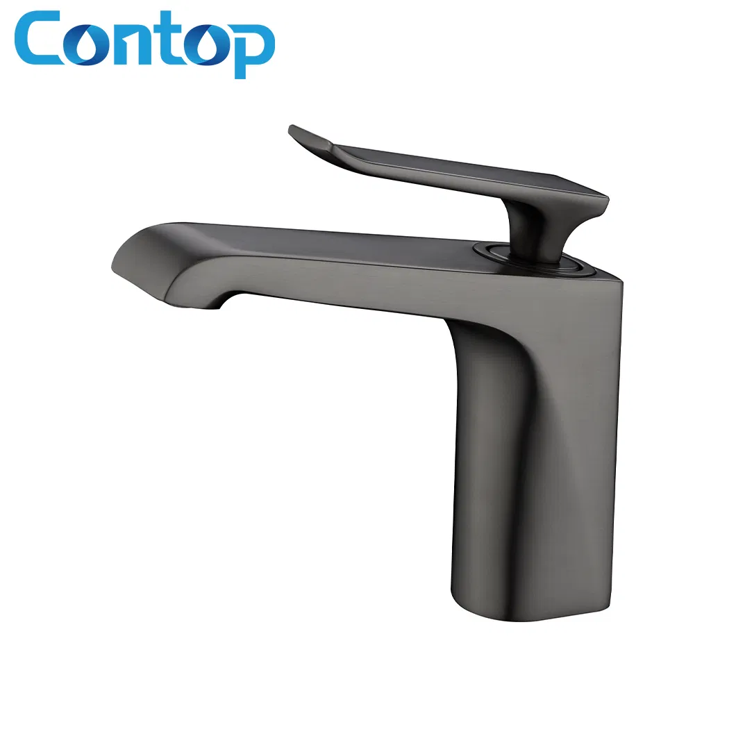 Deck Mounted Single Lever Brass Basin Faucet Mixer