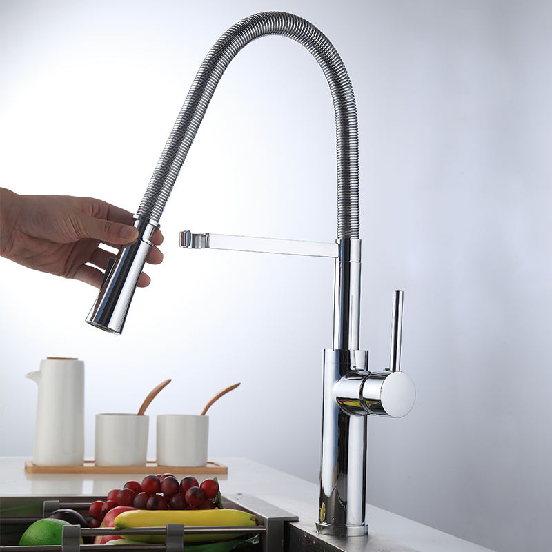 Kitchen Mixer Tap 360 Rotation Water Crane for Kitchen Single Handle Mixer Tap Matte Black Kitchen Faucet