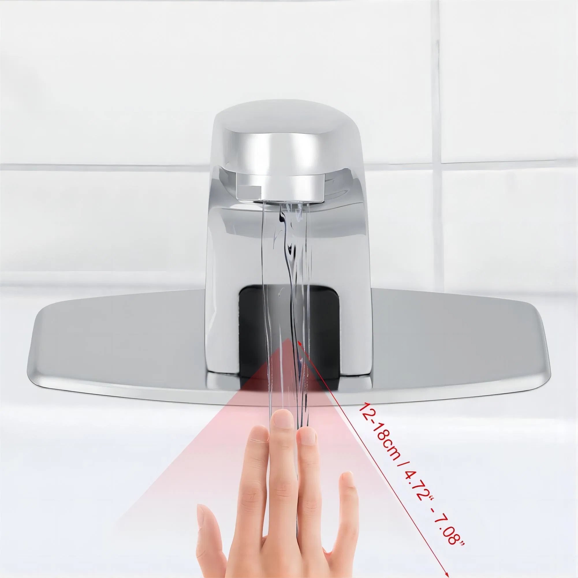 Bathroom Faucet Sink Basin Battery Power Touchless Mixer Taps Automatic Sensor
