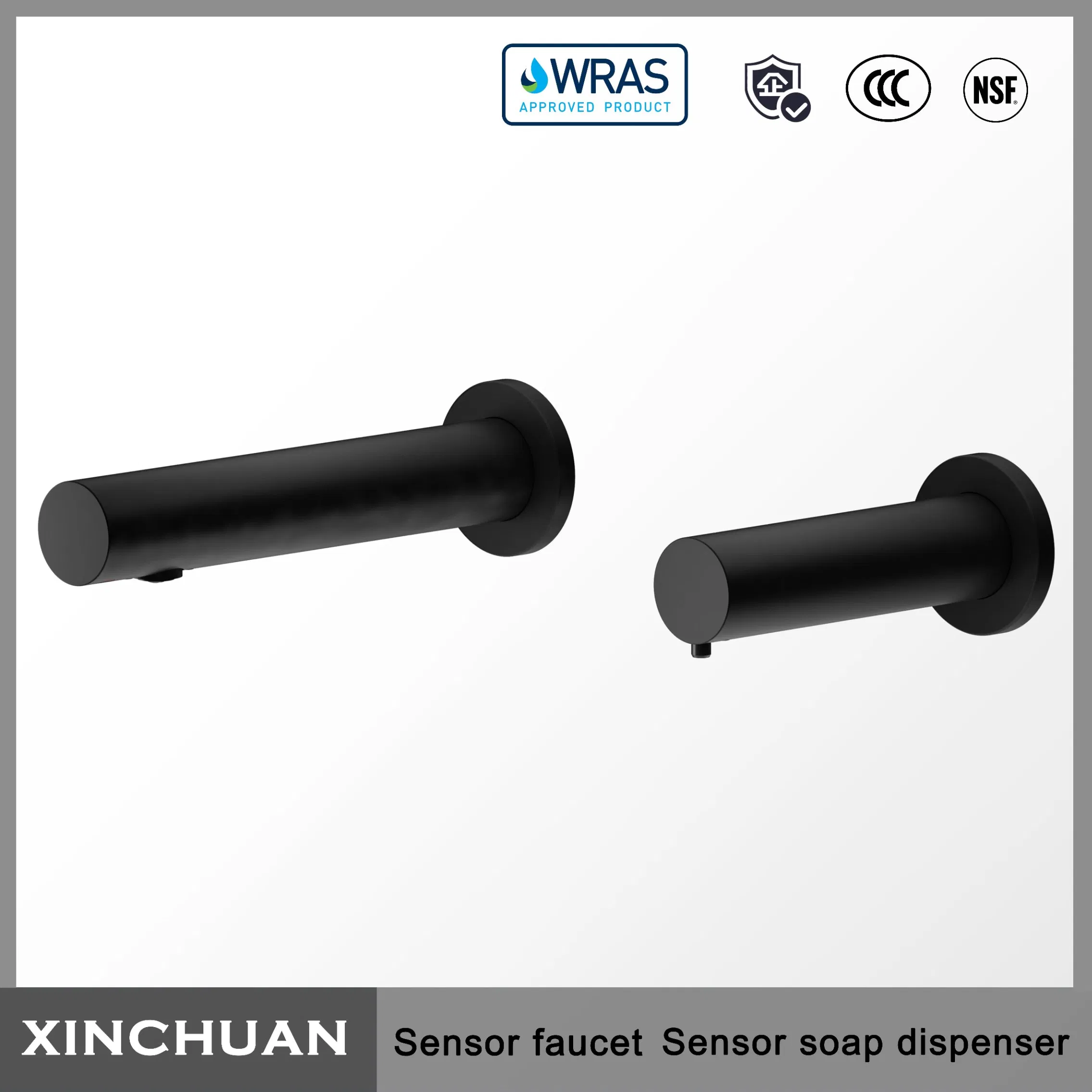 ODM OEM Brass Sensor Faucet and Sensor Soap Dispenser Commercial Grade Sensor Set Meet Industry Standard