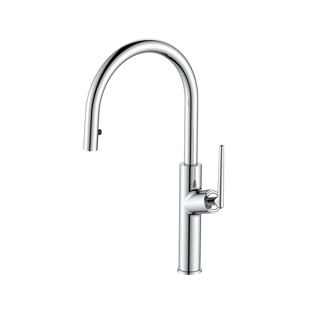 Wholesale Matte Black Modern Kitchen Sink Faucets Household Pull out Spring Kitchen Faucet