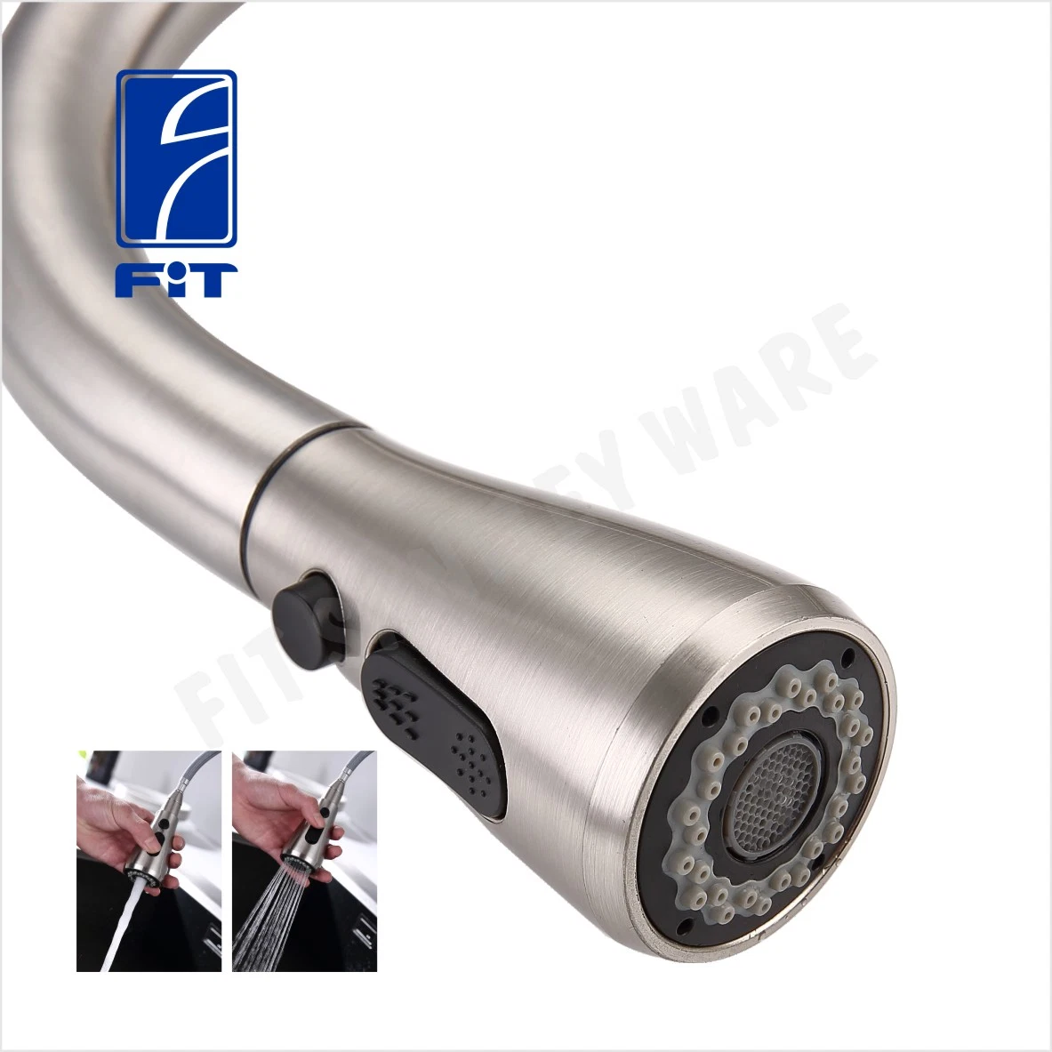 Stainless Steel Touchless Automatic Touch Control Pull out Down Kitchen Faucet Sensor Faucet (FT1127-T01)