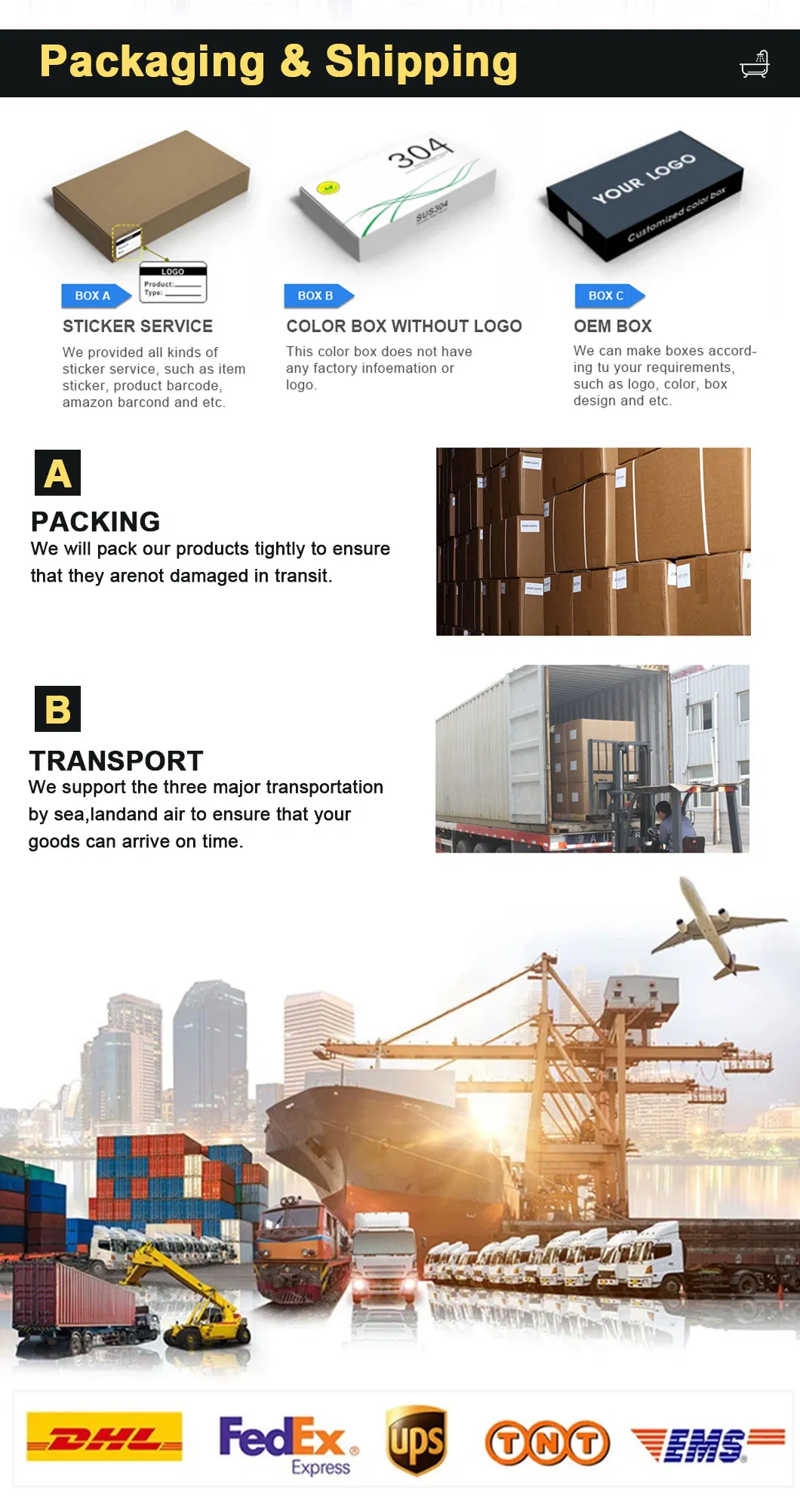 Packaging and Shipping