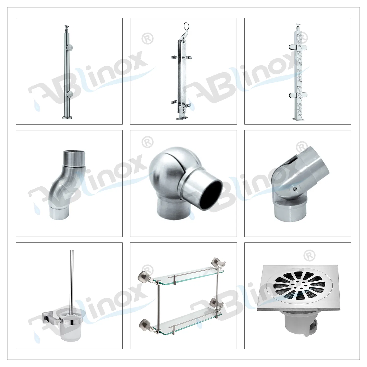 CNC Machine Part Stainless Steel 304 Freestanding Bathtub Shower Faucet
