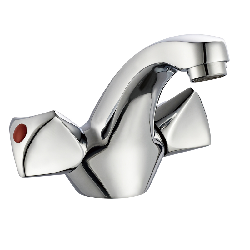 Dual Handles Bridge Design Kitchen Faucet