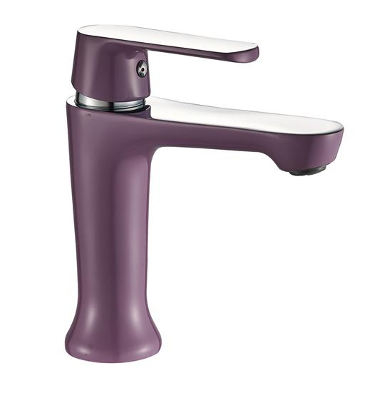 Deck Mounted Popular Style Basin Mixer Black Color Finish