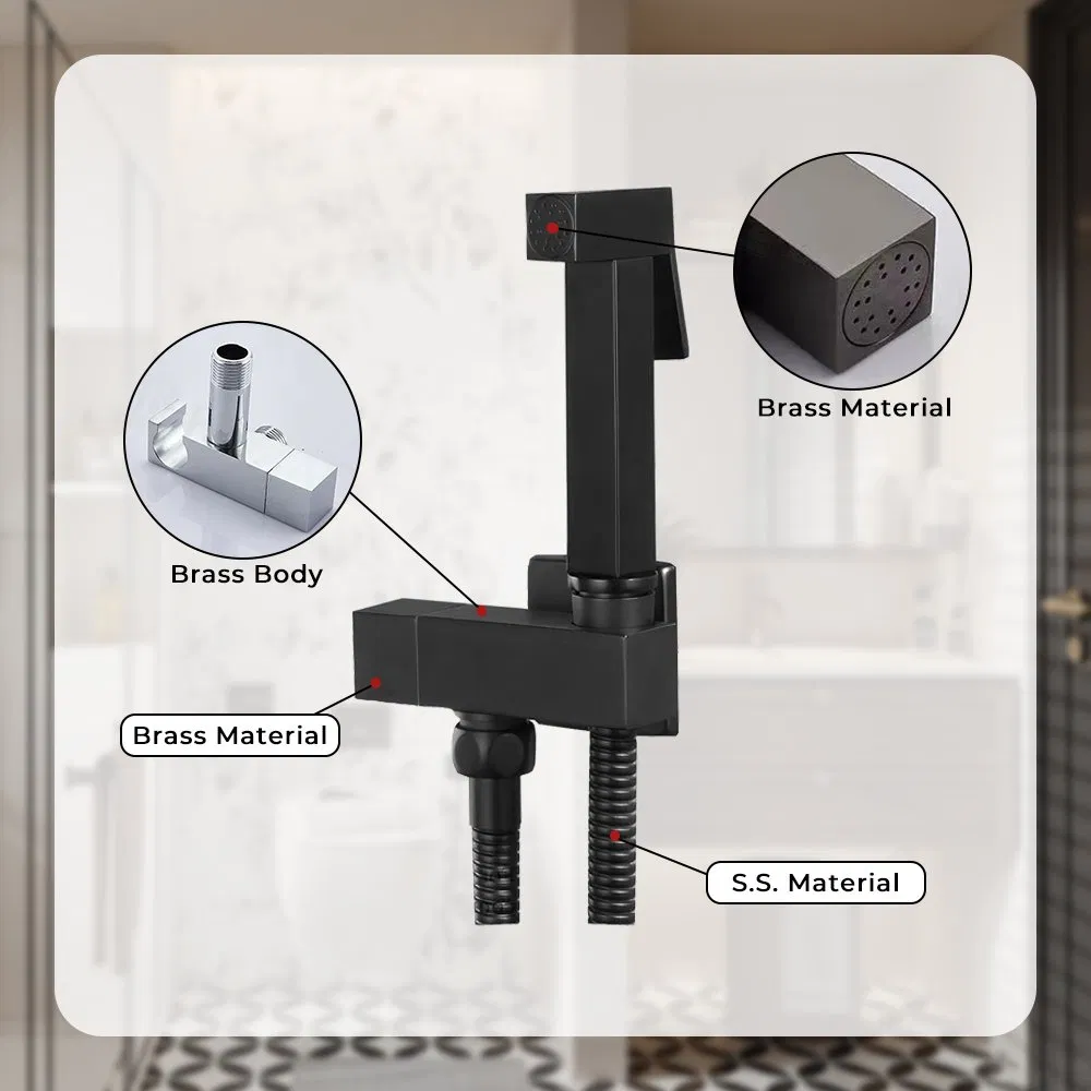 Bathroom Brass Portable Hand Spray Attachment Sprayer Toilet Bidet Faucet Bathroom Bidet Faucet
