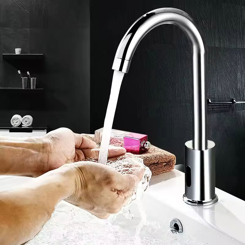 in Stock Bulk Wholesale Sensor Faucet Automatic Inductive Faucets Touchless Bathroom Taps