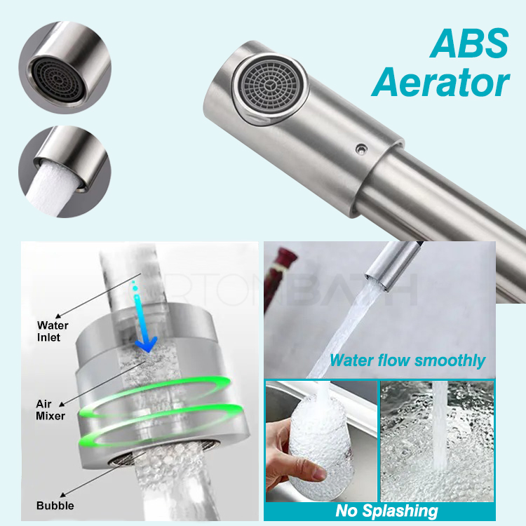 Ortonbath Pot Filler Faucet for Hot Cold Water Folding Kitchen Faucet Black Wall Mount Commercial Restaurant Faucet Brass 3 Handles 2 Hole Double Joint Swivel