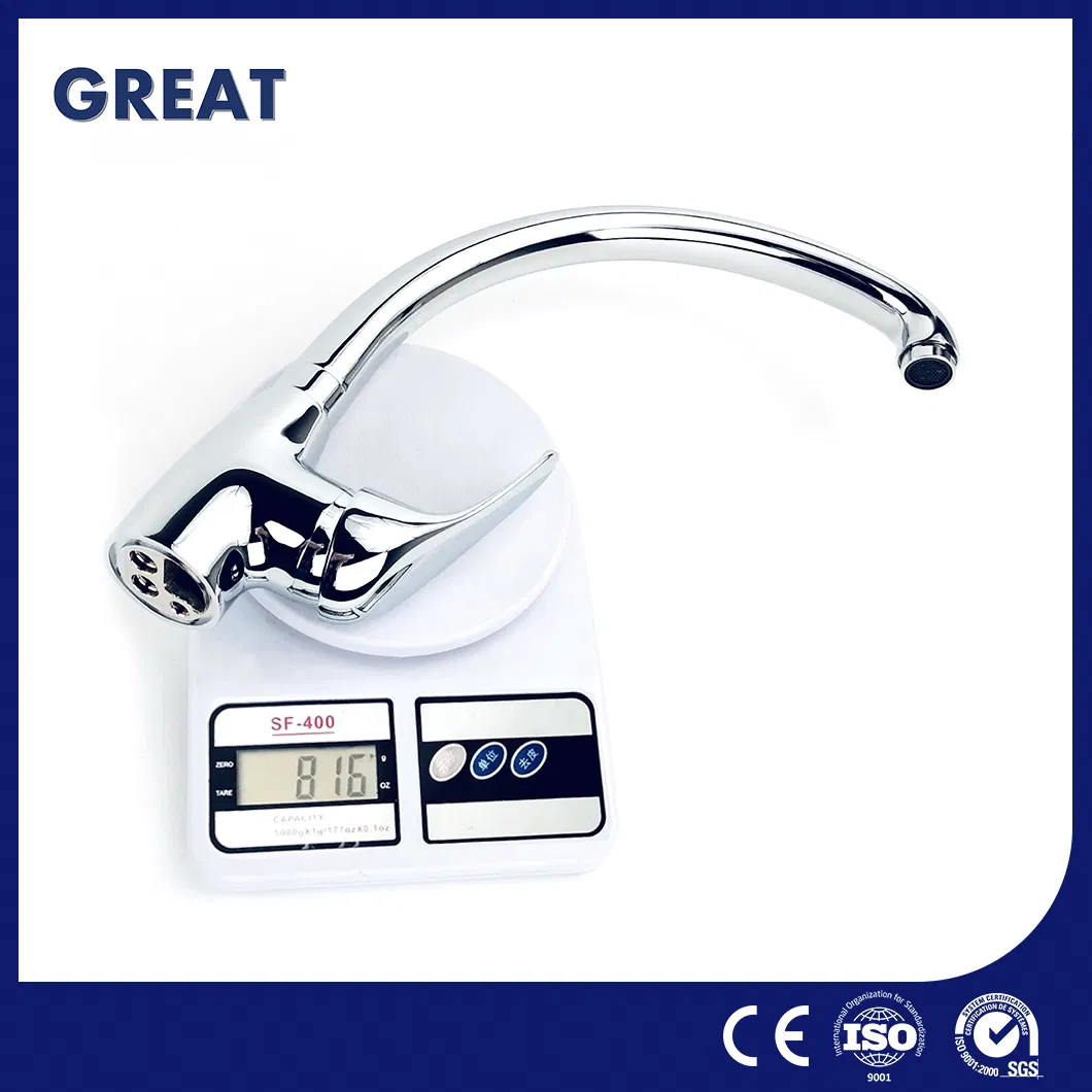 Great Cheap Kitchen Faucet Suppliers Wholesale Gl12119A81 Chrome Single Lever Kitchen Faucet Versatility Brushed Nickel Faucet Kitchen