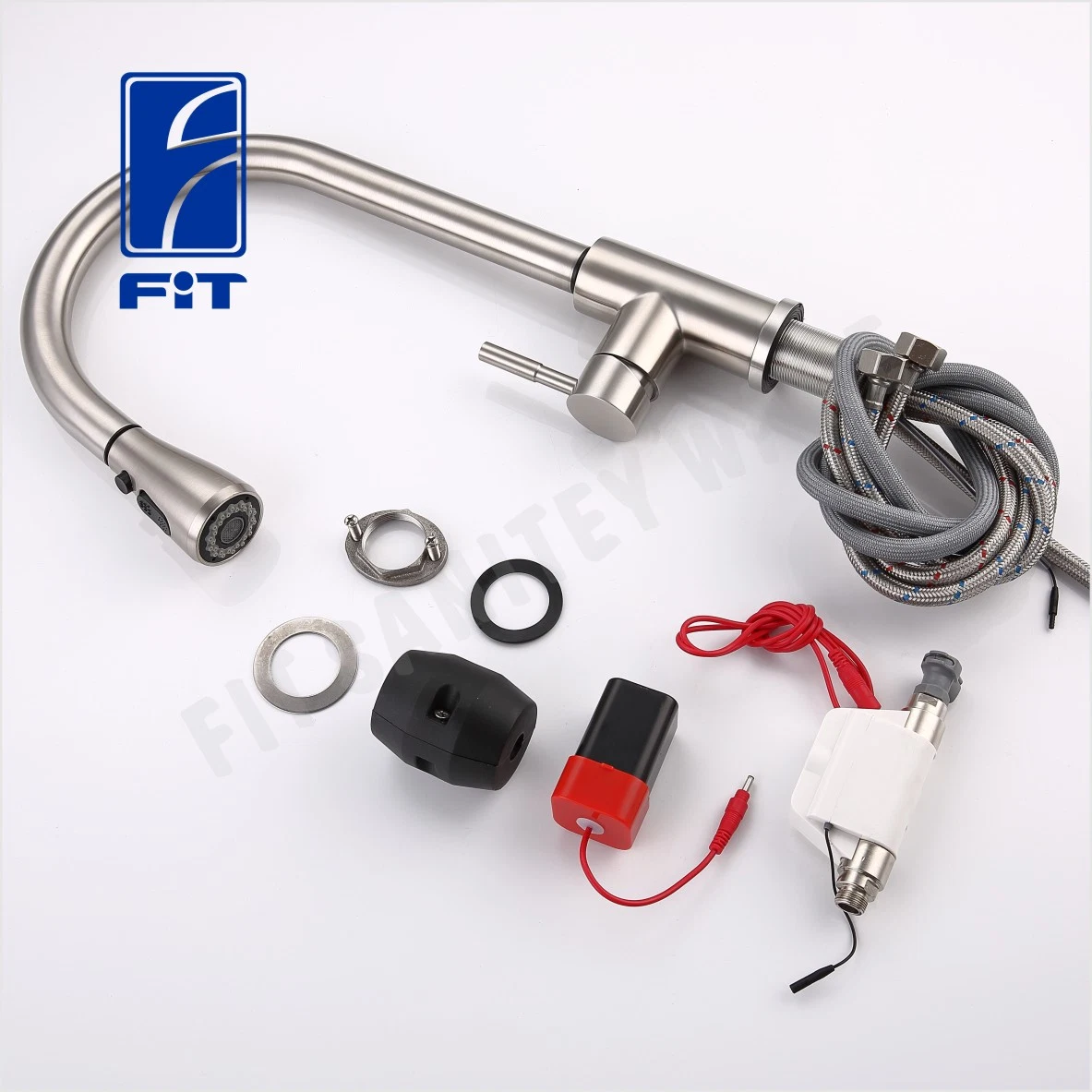 Stainless Steel Touchless Automatic Touch Control Pull out Down Kitchen Faucet Sensor Faucet (FT1127-T01)