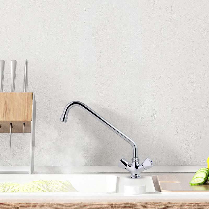 Stylish Double Handle Kitchen Pot Filler Faucet for Contemporary Homes