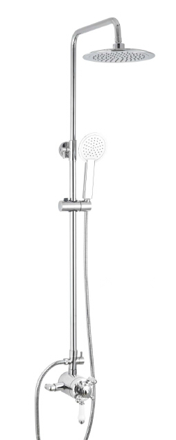 The Contracted Design of Beautiful Brass Polished Chrome Thermostatic Shower Valve