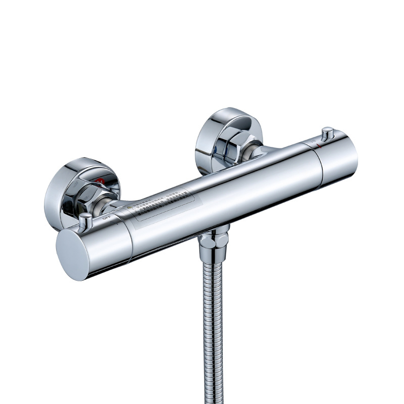 Wall-Mounted Thermostatic Shower Valve with Diverter Function