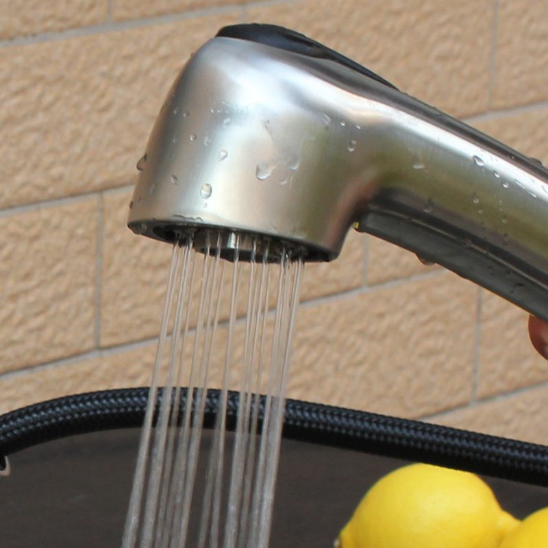 Deck Mounted Stainless Steel Pull out Sprayer Basin Mixer