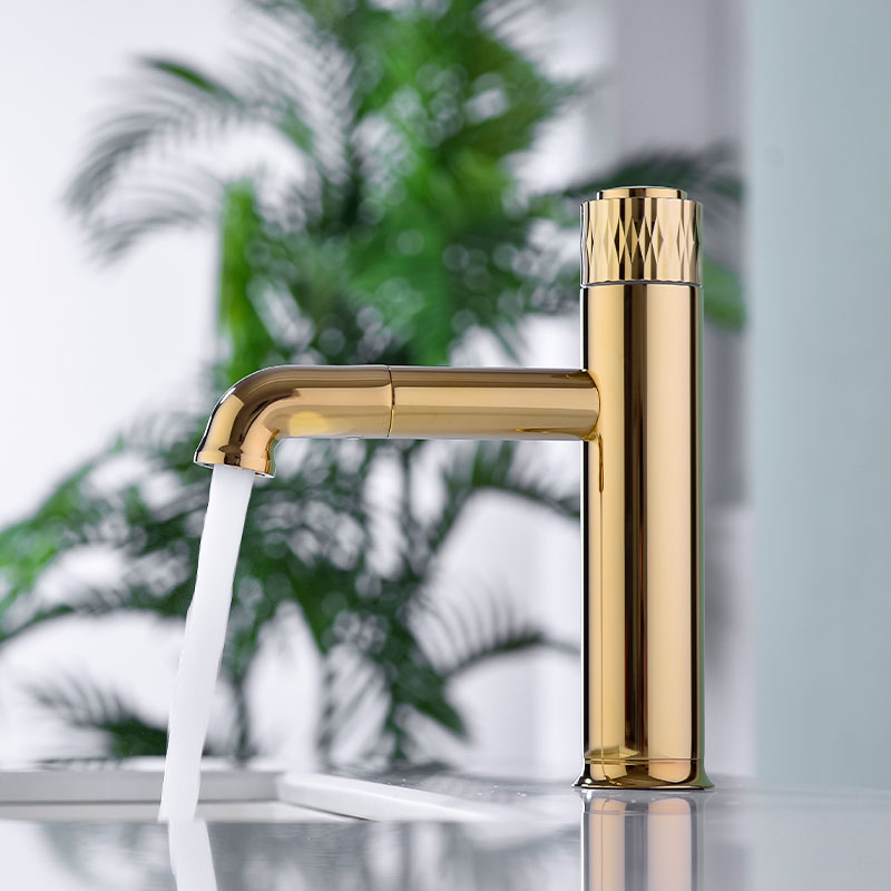 Brushed Nickel Gold Brass Finish 360° Swivel Spout Bathroom Basin Faucet