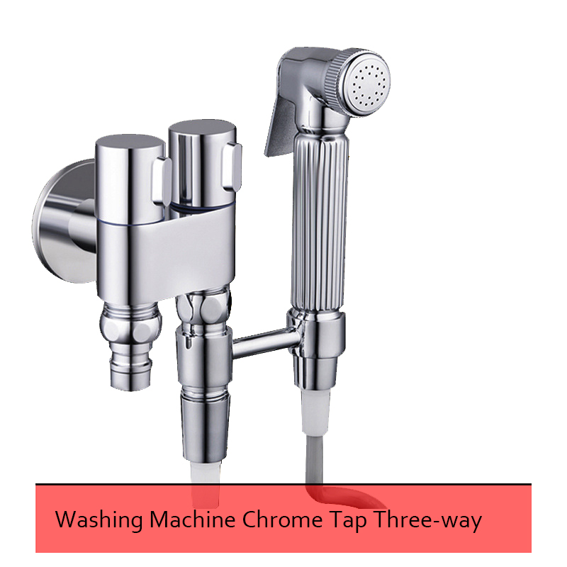 Hot Sell Chrome Spray Gun Shattaf Bidet Handheld Bidet Sprayer Health Faucet for Toilet