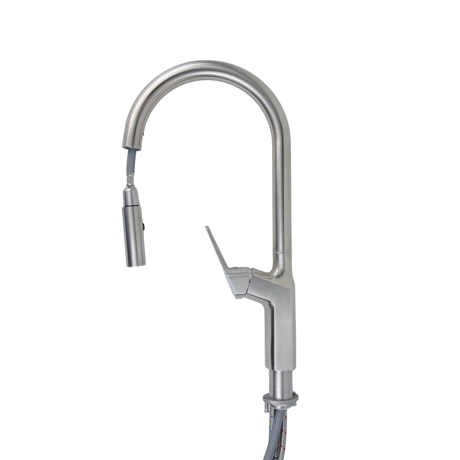China Sanitary Ware Stainless Steel Pull out Taps and Faucets for Kitchen with Single Handle