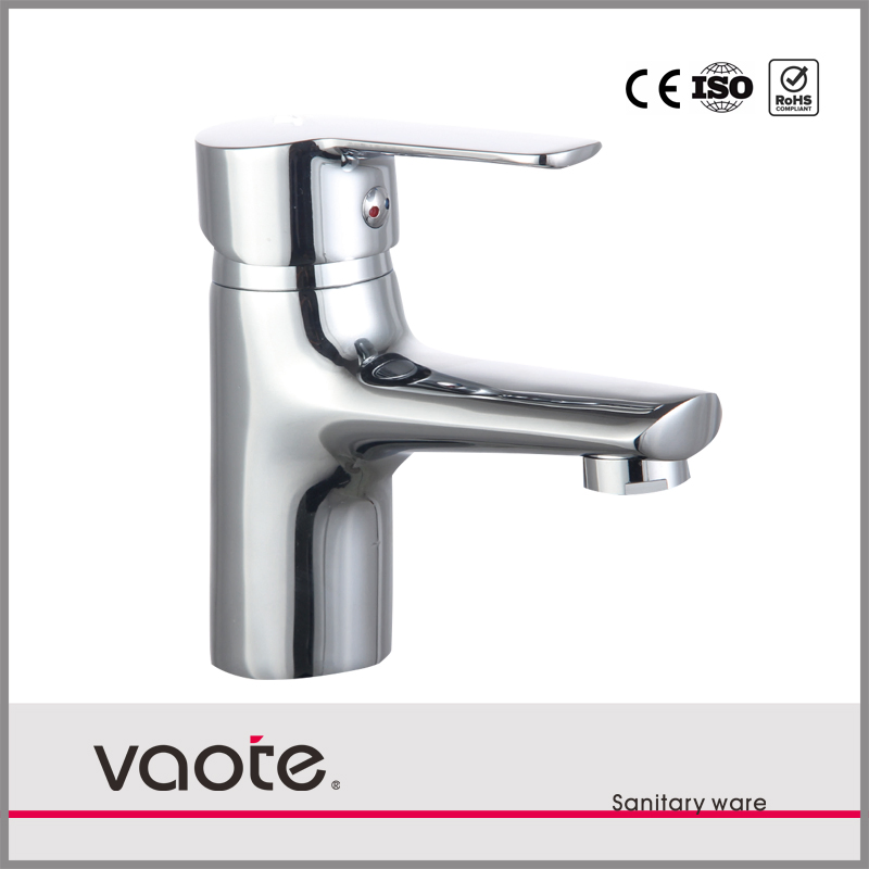 Single Lever Deck Mounted Ceramic Cartridge Brass/Zinc Basin Faucet/Mixer