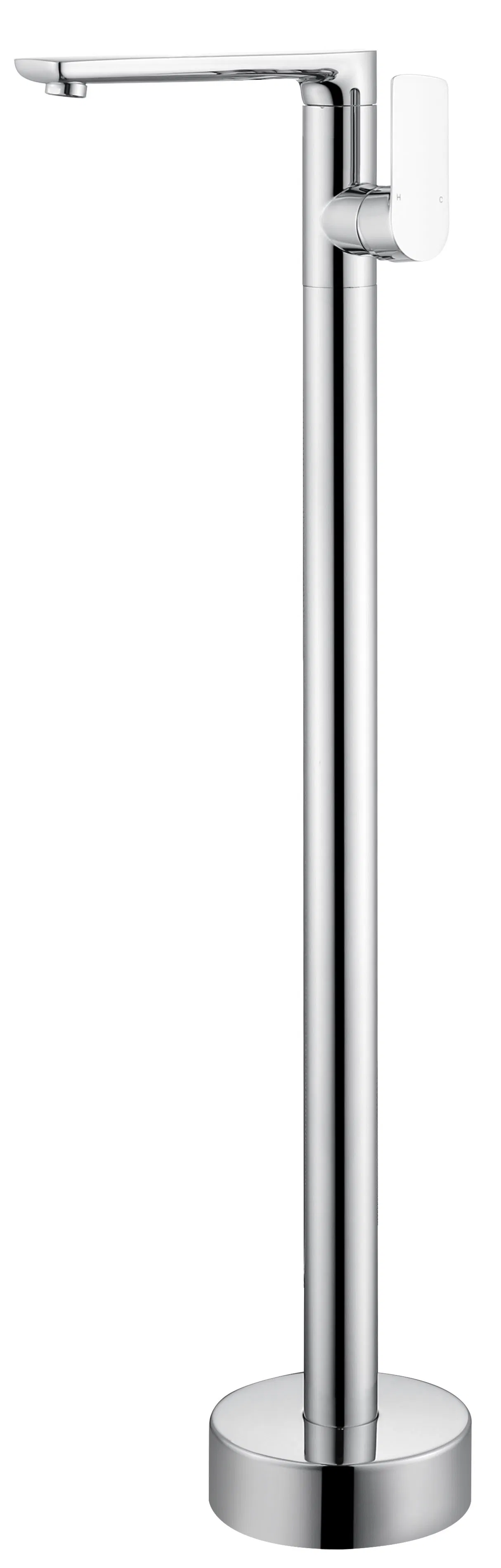 Bathrooms Floor Mounted Bathtub Mixer, Freestanding Bathtub Brass Faucet