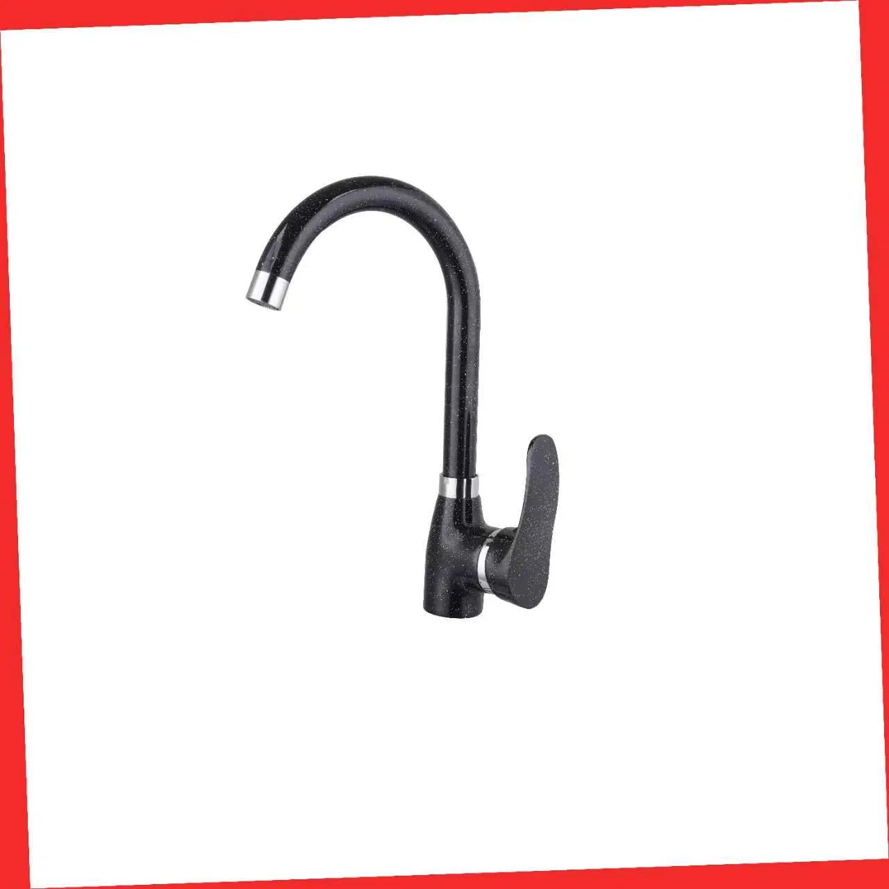 Modern Marble Surface Kitchen Faucet in Brushed Nickel