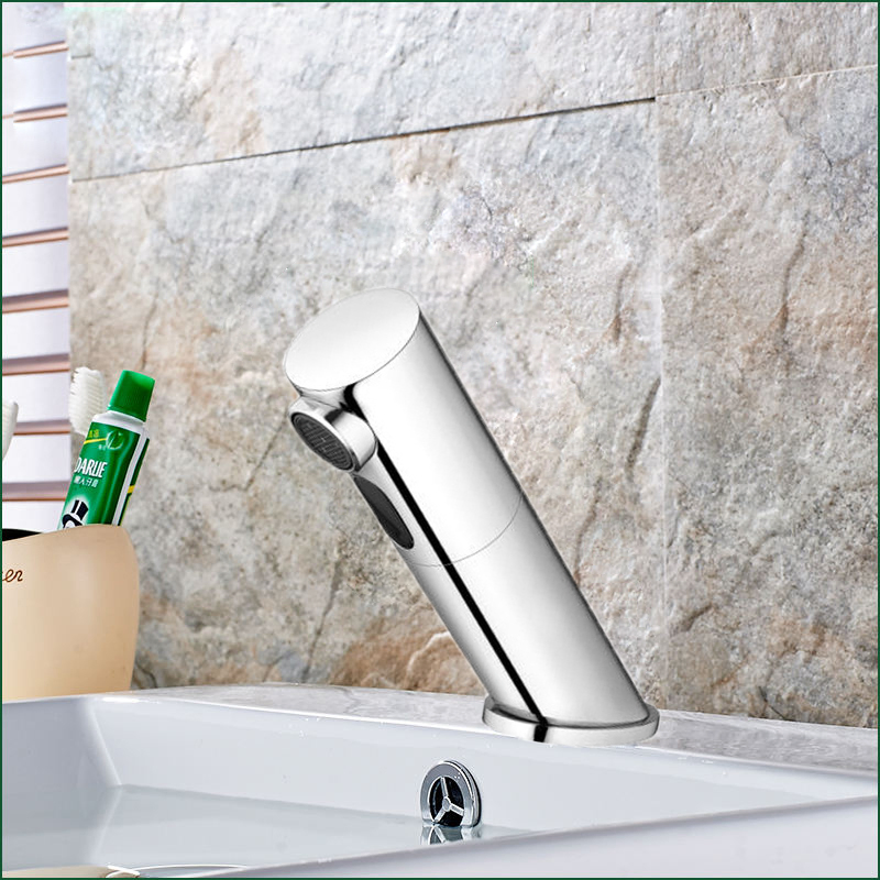 3u Touchless Sensor Mixer Taps Brushed Nickel Automatic Faucet