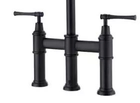 Aquacubic Cupc Brushed Nickel Bronze High Arc Bridge Kitchen Faucet with Side Spray Kitchen Faucet