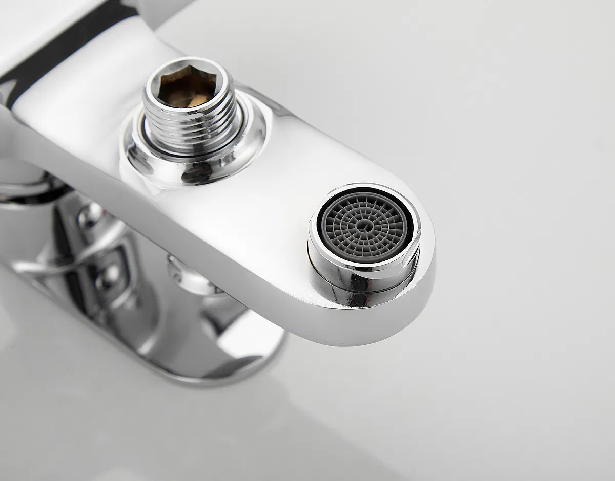 Wall Mounted Brass Chrome Bathroom Bath Mixer&Faucet with Hand Shower