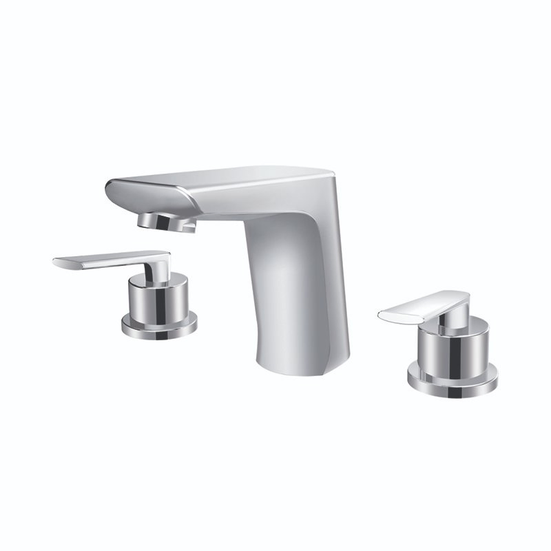 Dora Series Deck Mounted Three-Hole Basin Mixer (ZS80407)