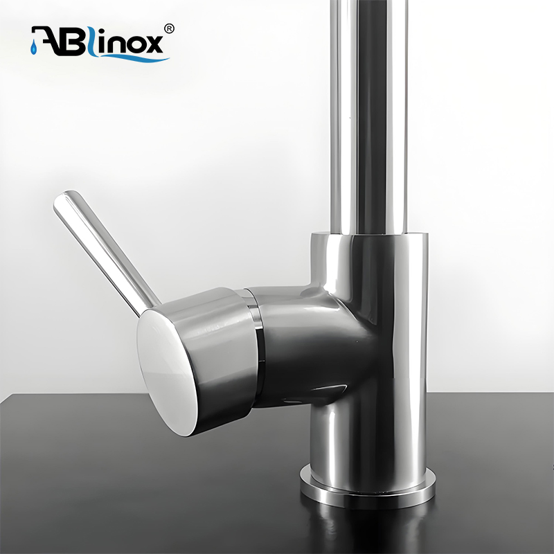 304 316 Stainless Steel Pull out Spray Faucet Kitchen Double Handle Hot and Cold Faucet Spring Sink Faucet