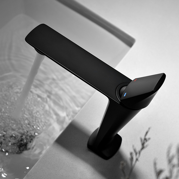 Matte Black Single Handle Bathroom Faucet Wash Basin Mixer Tap Sanitary Wares Basin Faucet